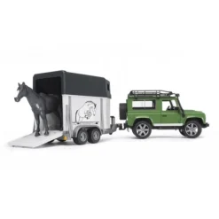 Bruder 2592 Jeep Landrover met Paardentrailer Sale