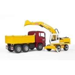 Bruder 2751 Vrachtwagen Met Graafmachine Best