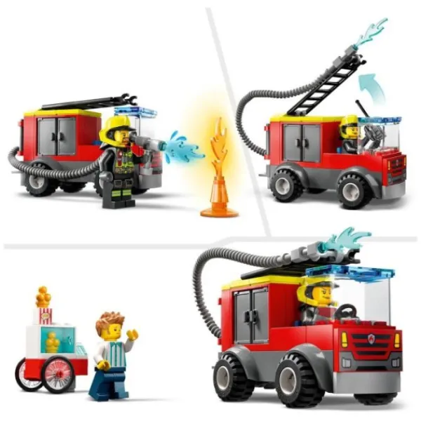 Lego 60375 City De Brandweerkazerne En De Brandweerwagen Fashion