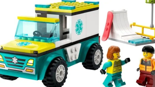 Lego 60403 City Vehicle Ambulance En Snowboarder Fashion
