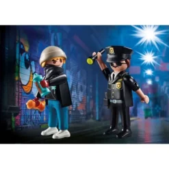 Playmobil 70822 Duopack Politieagent en Sproeier Fashion