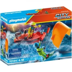 Playmobil 70144 Redding Op Zee: Kitesurfersredding Met Boot New