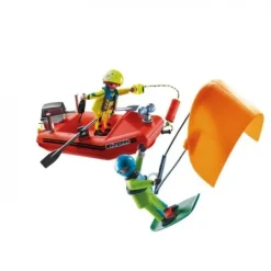Playmobil 70144 Redding Op Zee: Kitesurfersredding Met Boot New