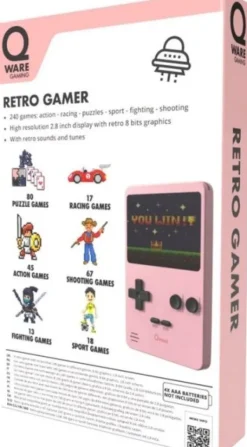 De Grote Speelgoedwinkel Arcade 240 In 1 Mini Game Retro Roze Best
