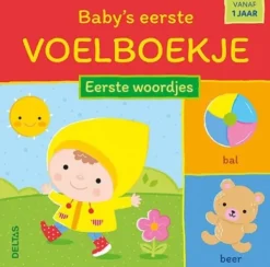 Deltas Baby's Eerste Voelboekje - Eerste Woordjes (1 jaar) Clearance