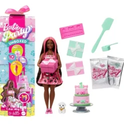 Barbie Party Unboxed 2/1 Pop Met Knalroze Jurk Discount