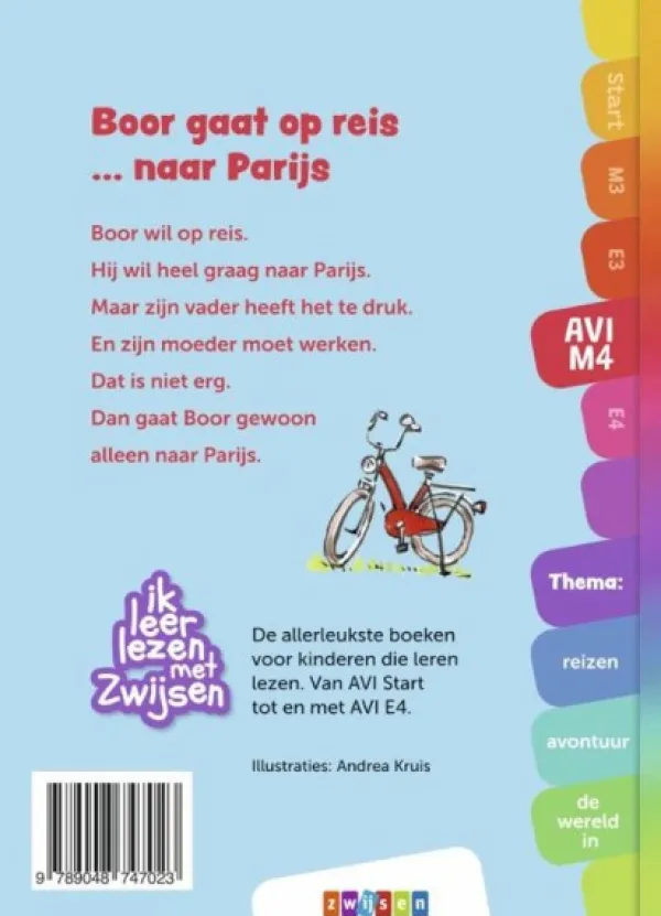 Zwijsen Boek AVI E3 Boor Gaat Op Reis Naar Parijs Fashion