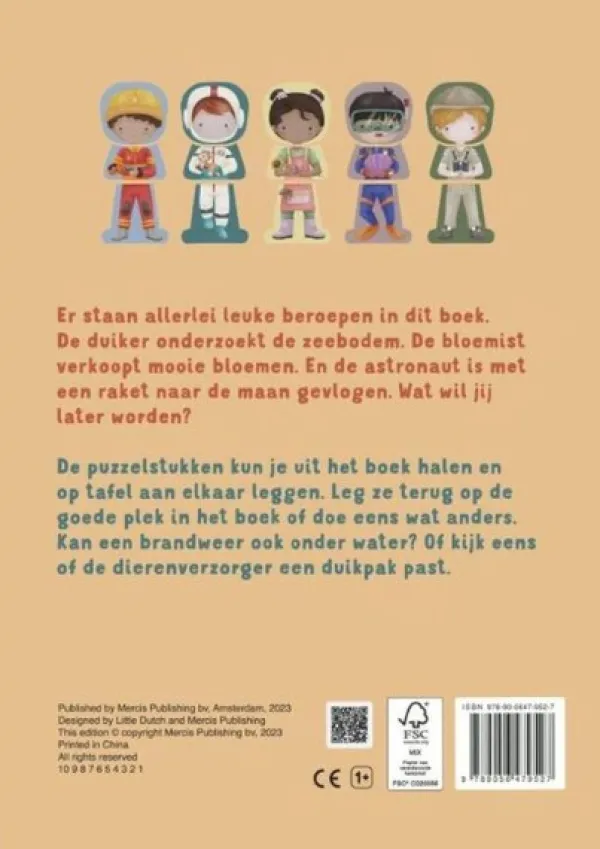 Little Dutch Boek Mijn Puzzelboek Beroepen Fashion