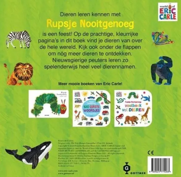 De Grote Speelgoedwinkel Boek Rupsje Nooitgenoeg - 100 Eerste Dieren Best