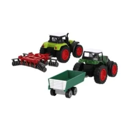 De Grote Speelgoedwinkel Boerderijset Met 2 Tractoren En 2 Accessoires New