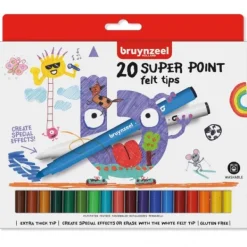 Bruynzeel Super Point Viltstiften 20 Stuks Clearance
