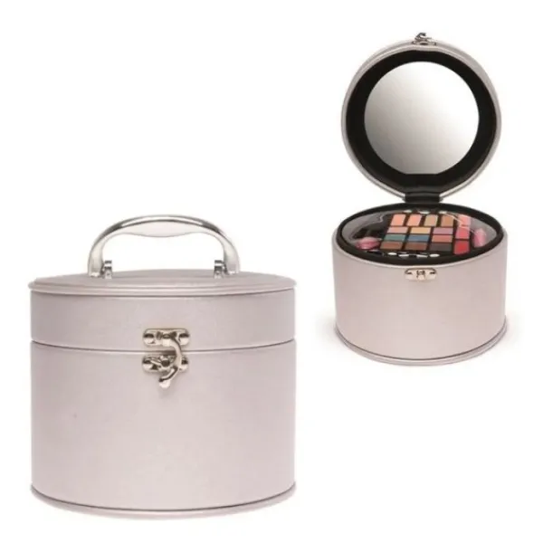 De Grote Speelgoedwinkel Casuelle Cosmetica Koffer Rond Zilver Outlet