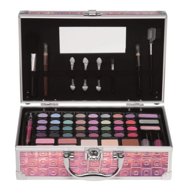 De Grote Speelgoedwinkel Casuelle Holografisch Make Up Koffer Roze Glamour Sale