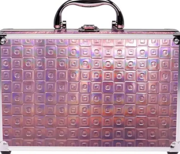De Grote Speelgoedwinkel Casuelle Holografisch Make Up Koffer Roze Glamour Sale