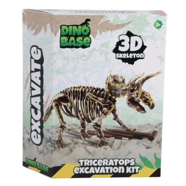 De Grote Speelgoedwinkel Dinobase Dino Uitbikken Triceratops 3d Set Best