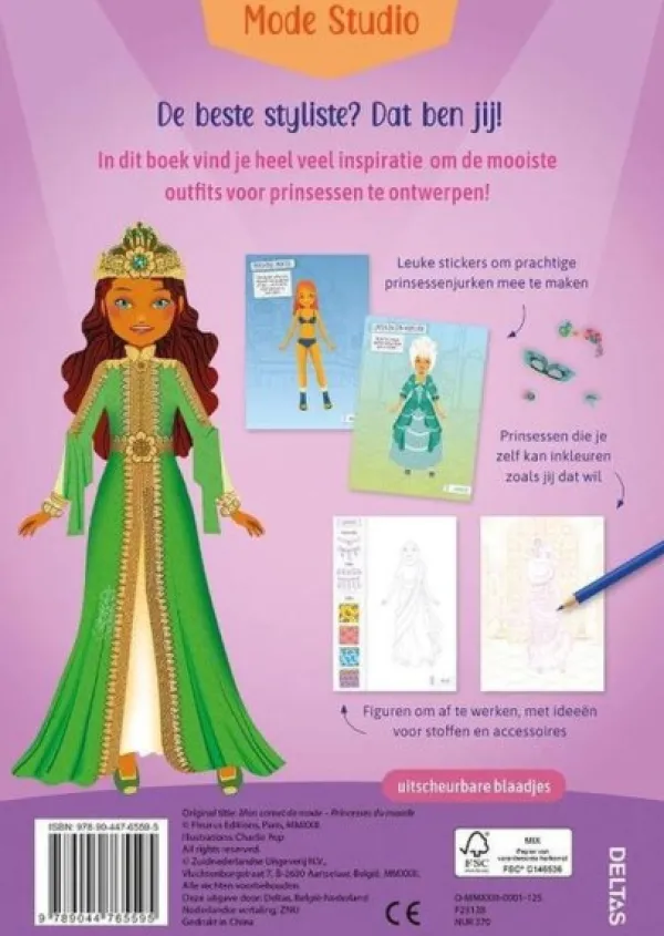 Deltas Doeboek Mode Studio - Prinsessen Uit De Hele Wereld Outlet