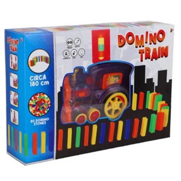 De Grote Speelgoedwinkel Domino Trein B/o Met 80 Domino Stenen Clearance
