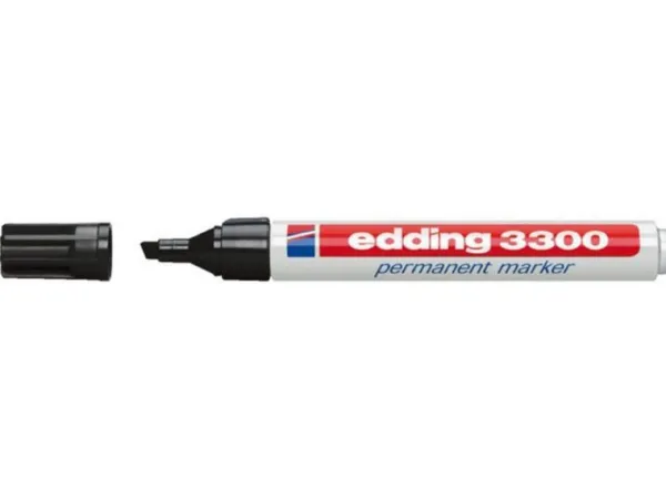 Edding 3300 Zwart 1-5mm Blok Best