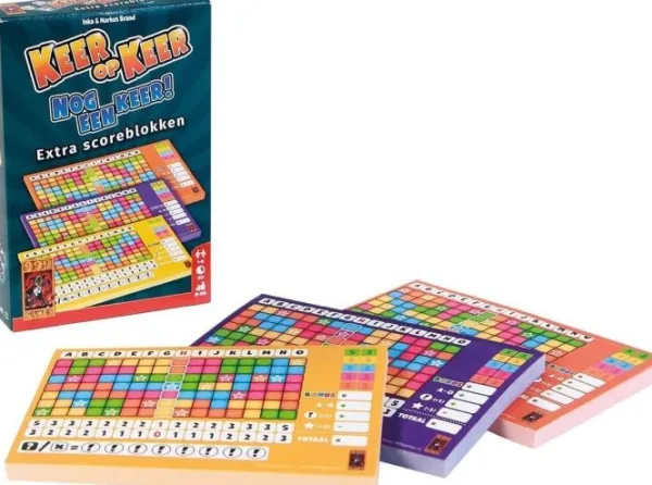 999-games Spel Keer Op Keer Scoreblok 3 Stuks Level 2, 3 en 4 Fashion