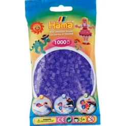 Hama Strijkkralen lila transparant 1000 stuks (74) Outlet