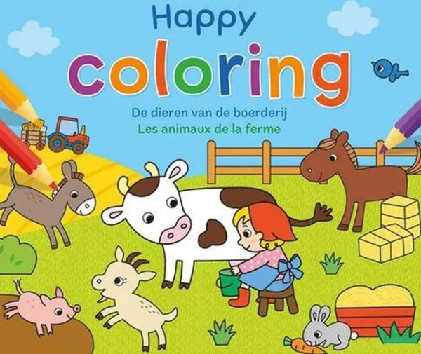 Deltas Happy Coloring - De Dieren van de Boerderij Outlet