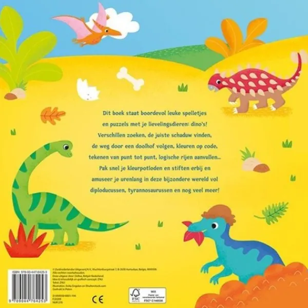 Deltas Het Leukste Dino Spelletjesboek Sale
