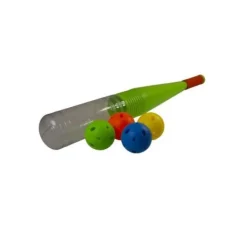 De Grote Speelgoedwinkel Honkbalknuppel Doorzichtig Met 4 Ballen Outlet