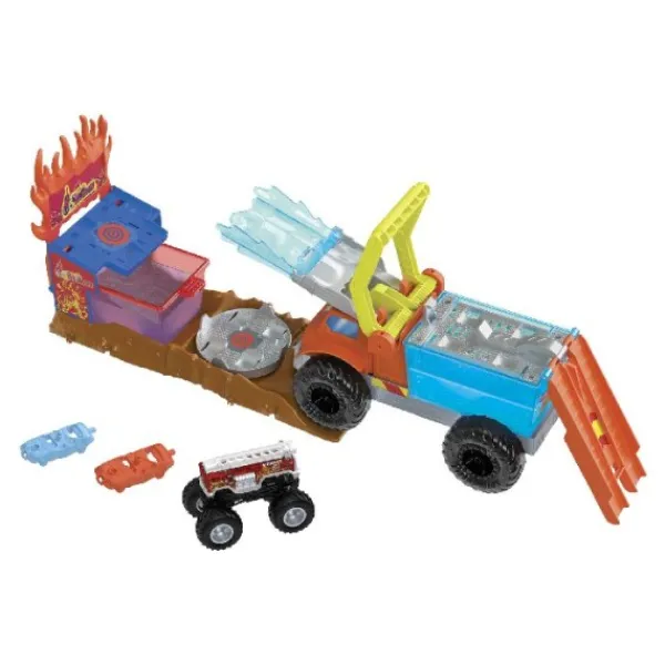 Hot Wheels Monster Trucks Fire Crash Challenge Discount