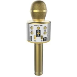 iDance Bluetooth Party Microfoon Goud Sale