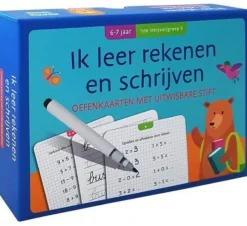 Deltas Ik Leer Rekenen En Schrijven Oefenkaarten Uitwisbare Stift (6-7 jaar) Clearance