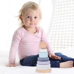 Jipy Stapeltoren Ring Hout Uni Fashion
