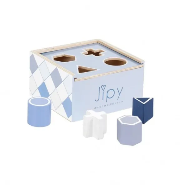 Jipy Vormenstoof Hout Blauw Hot