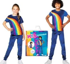 Studio 100 K3 Outfit Regenboog Blauwe 6-8 Jaar Hot