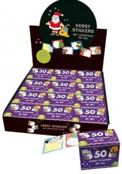 De Grote Speelgoedwinkel Kerst Kado Etiketten 50 stuks Op Rol Outlet