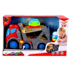 De Grote Speelgoedwinkel Kiddygo Auto Transporter 31 Cm Met Licht En Geluid Outlet