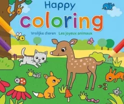 Deltas Kleurboek Happy Coloring - Vrolijke Dieren Sale