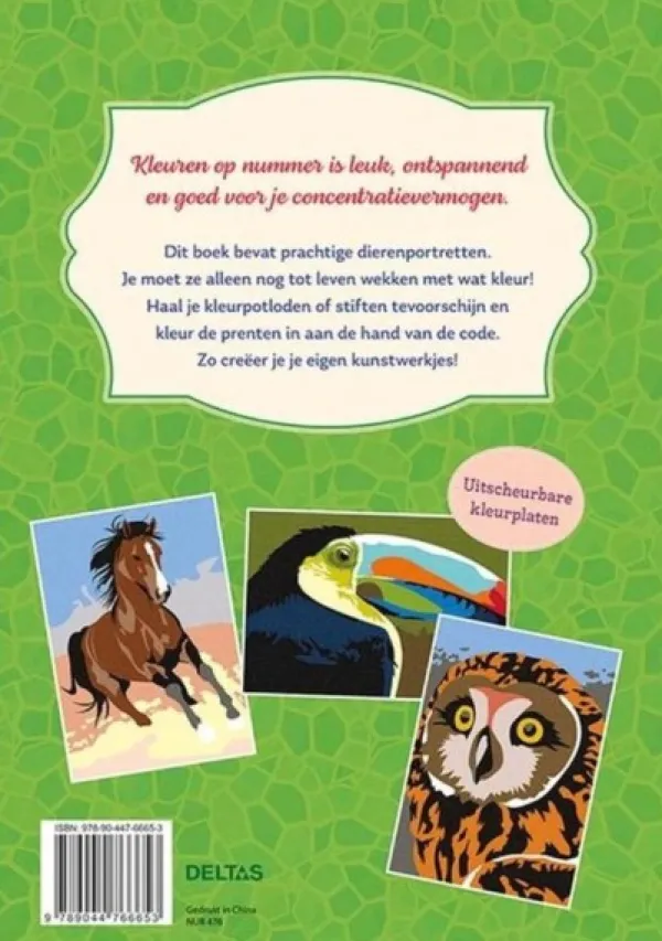 Deltas Kleuren Op Nummer Voor Volwassenen - Dierenwereld Best