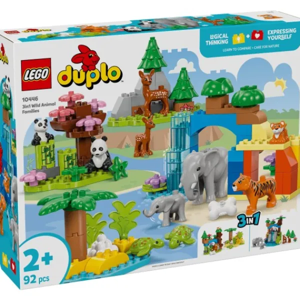 Lego 10446 Duplo 3-in-1 Families Van Wilde Dieren New
