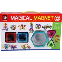 De Grote Speelgoedwinkel Magnetische Tegels Diverse Vormen 40 Delig 5,5 CM Discount
