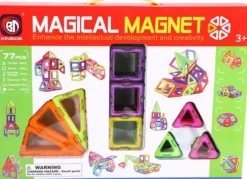 De Grote Speelgoedwinkel Magnetische Tegels Diverse Vormen 77 Delig 5,5 Cm Fashion