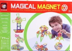 De Grote Speelgoedwinkel Magnetische Tegels Diverse Vormen 77 Delig 5,5 Cm Fashion