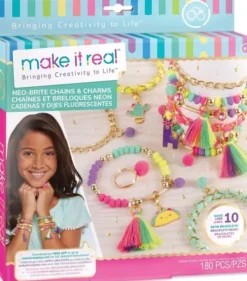 De Grote Speelgoedwinkel Make It Real Neon Armband Met Bedeltjes Maken Discount