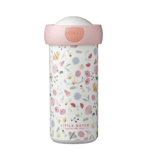 Little Dutch Mepal campus schoolbeker 300ml - flowers & butterflies Fashion