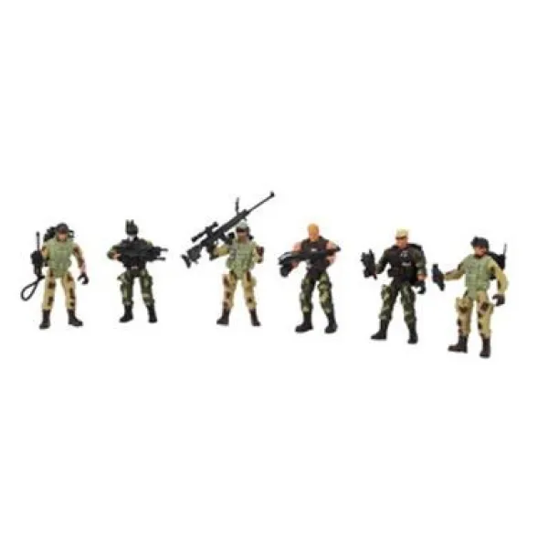 De Grote Speelgoedwinkel Militairen Figuren Set 6 Stuks Fashion