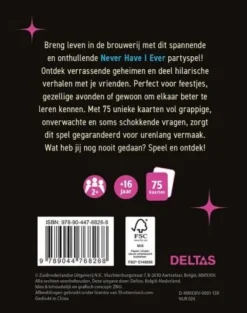 Deltas Never Have I Ever - Partyspel Best