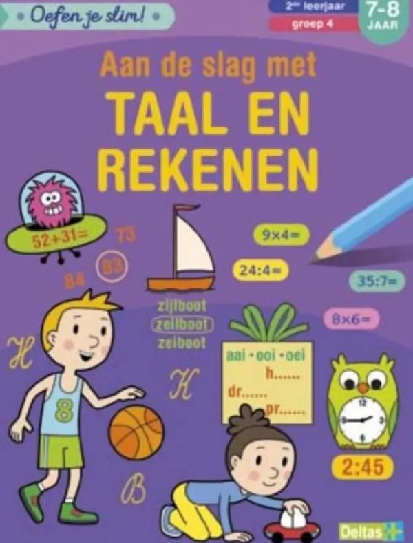 Deltas Oefenboek Aan De Slag Met Taal En Rekenen (7-8 JAAR) Sale