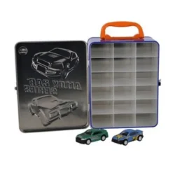 Dickie Opbergbox Metaal Met 2 Diecast Freewheel Auto's Sale