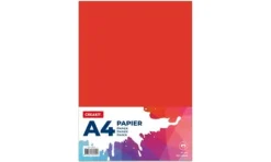 De Grote Speelgoedwinkel Papier A4 150gr Rood 25 vel Best