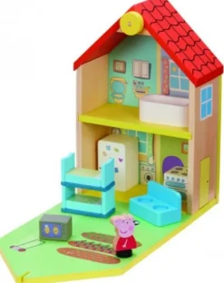 De Grote Speelgoedwinkel Peppa Pig Houten Familiehuis + Accessoires Hot
