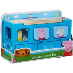 De Grote Speelgoedwinkel Peppa Pig Houten Schoolbus/Vormenstoof Best